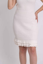 Vestido Ombro a Ombro Babados