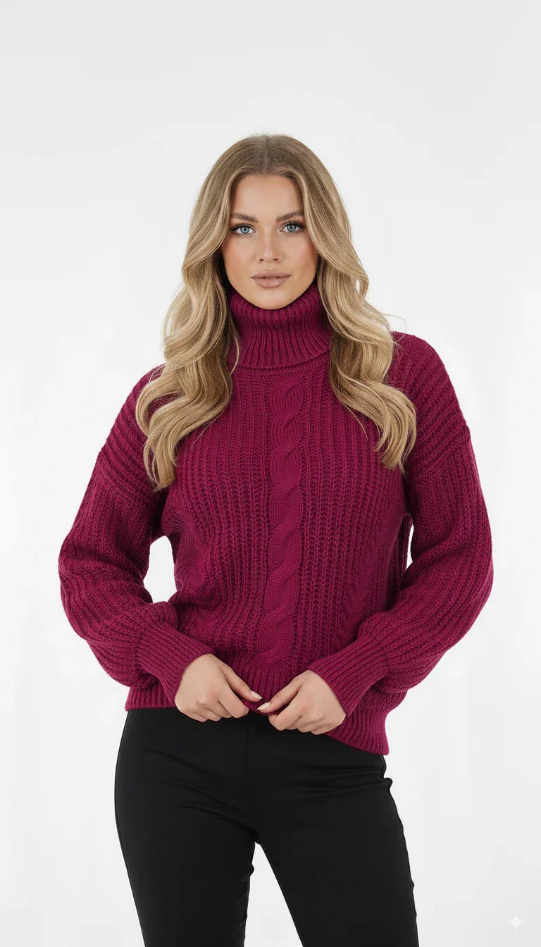 Blusão de Lã Trançado