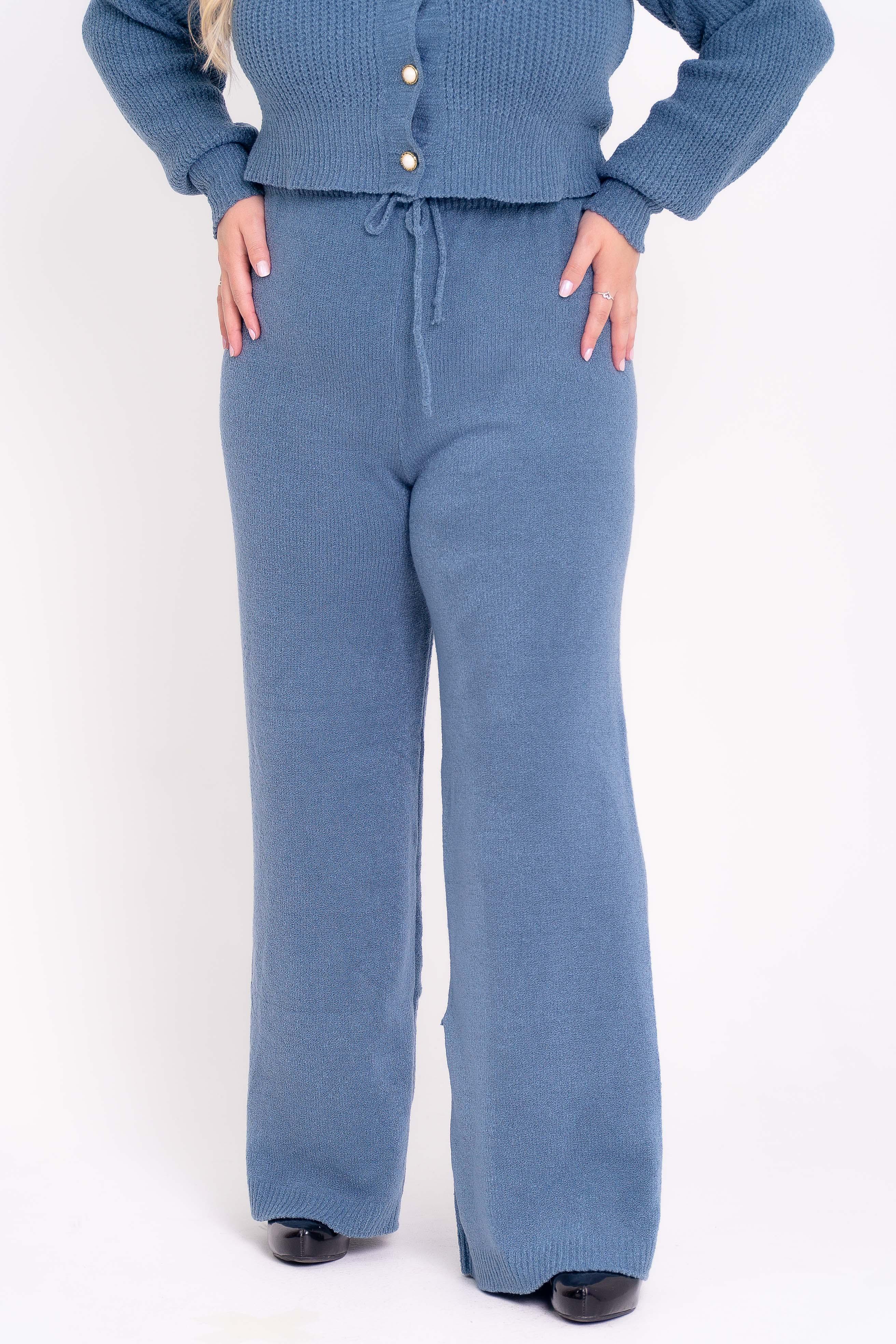 Calça Pantalona Lisa Mousse