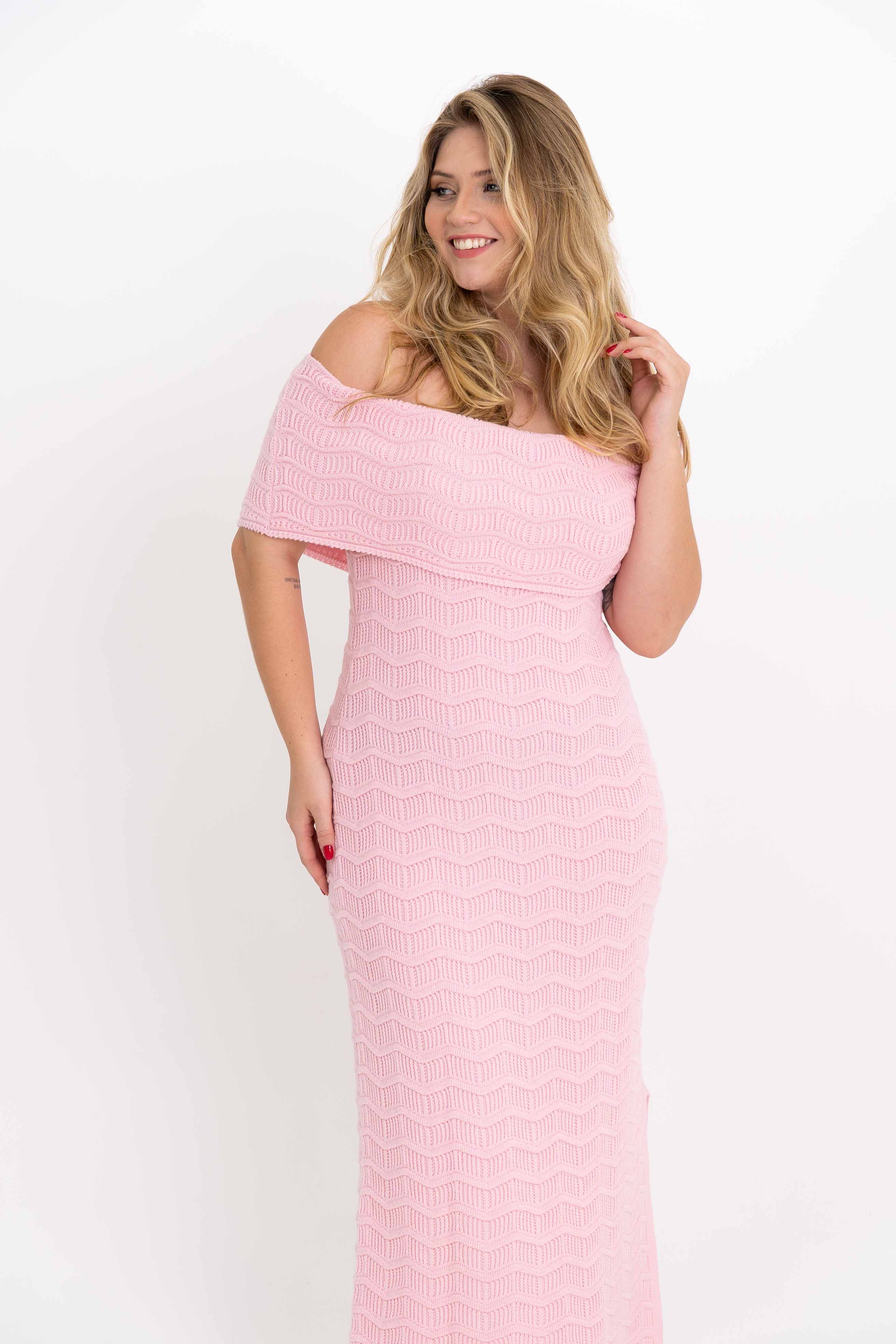 Vestido Ombro A Ombro Ondinhas