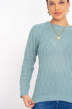 Blusa de Tricot com Ponto Losango