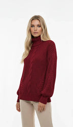 Blusão de Lã Trançado